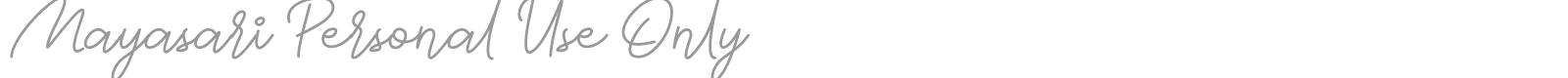 Mayasari font preview